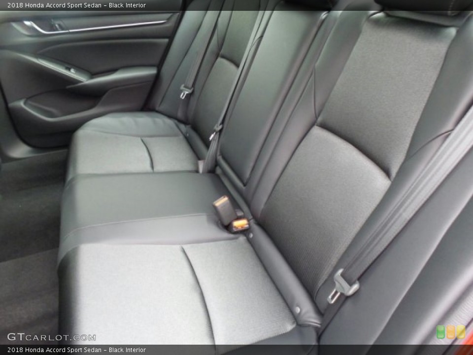 Black Interior Rear Seat for the 2018 Honda Accord Sport Sedan #123556129