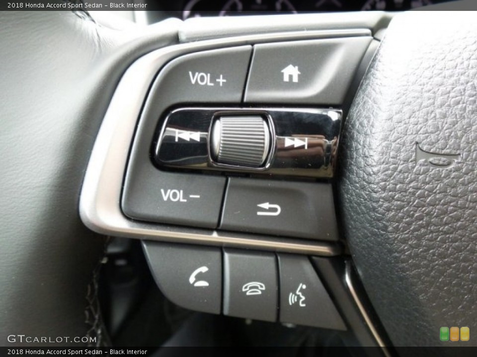 Black Interior Controls for the 2018 Honda Accord Sport Sedan #123556234