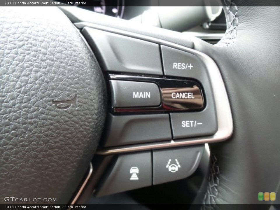 Black Interior Controls for the 2018 Honda Accord Sport Sedan #123556264