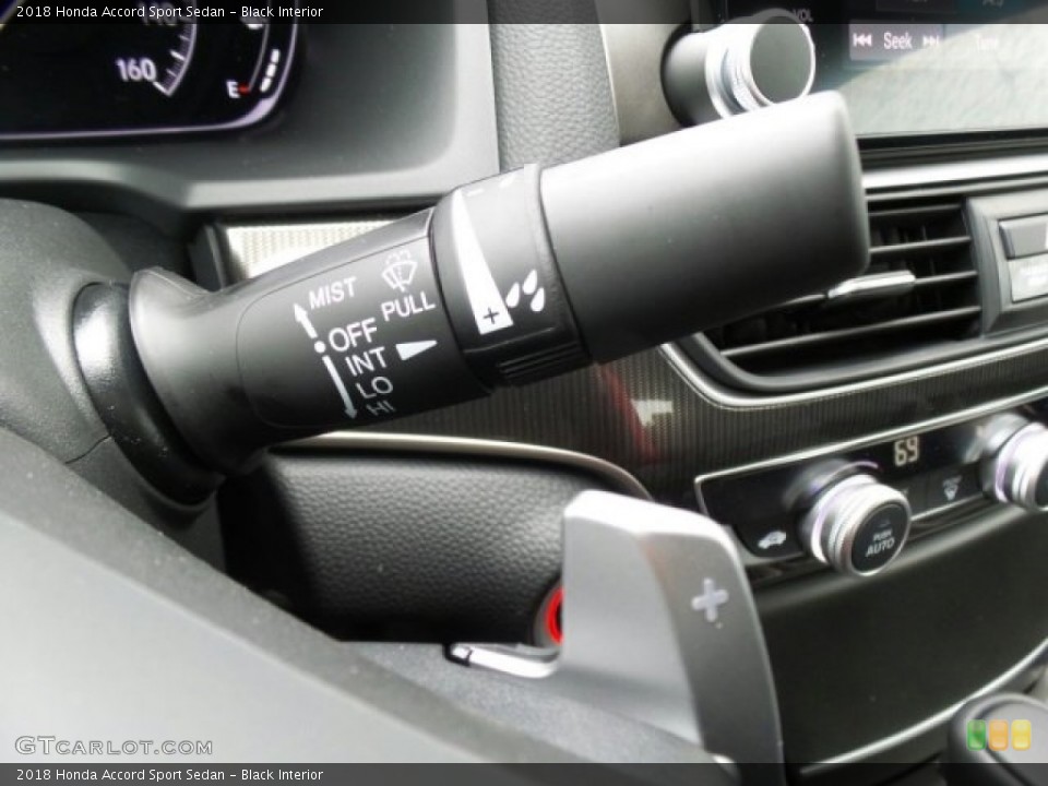 Black Interior Controls for the 2018 Honda Accord Sport Sedan #123556285