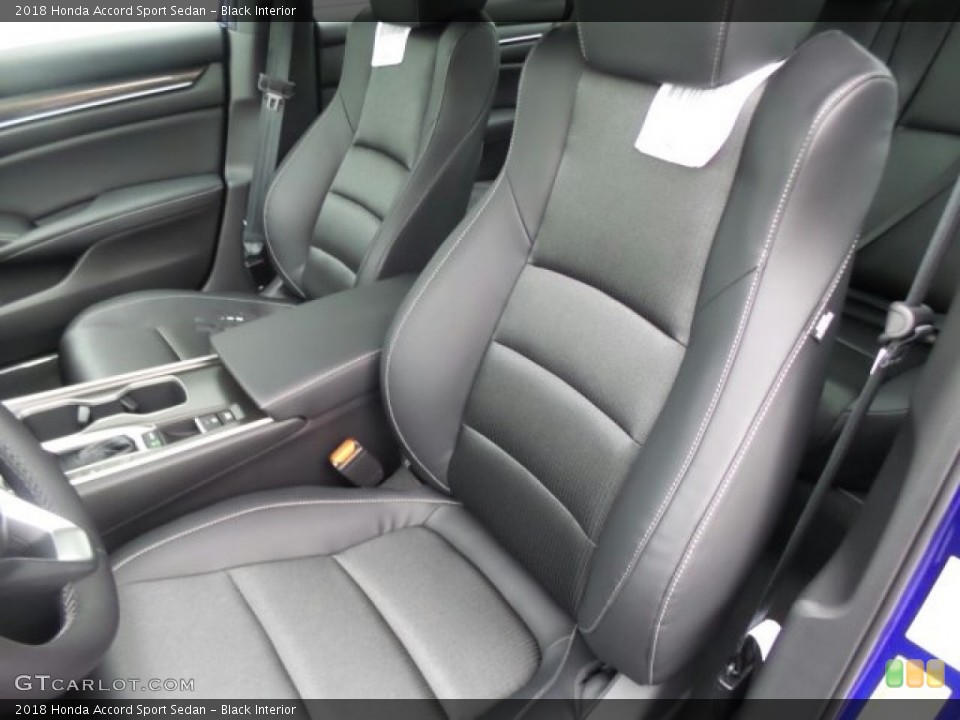 Black Interior Front Seat for the 2018 Honda Accord Sport Sedan #123556522
