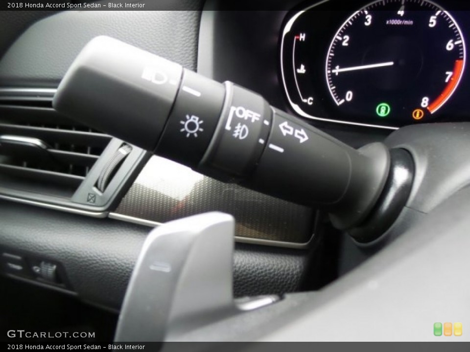 Black Interior Controls for the 2018 Honda Accord Sport Sedan #123556702