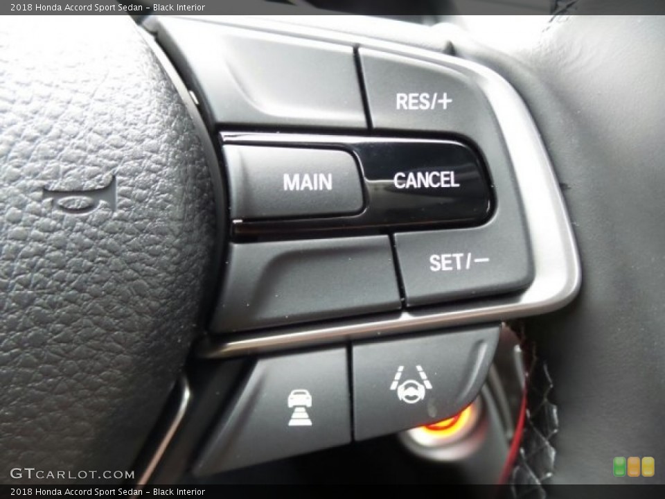 Black Interior Controls for the 2018 Honda Accord Sport Sedan #123556717