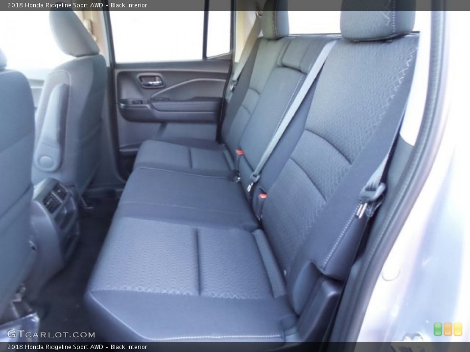 Black Interior Rear Seat for the 2018 Honda Ridgeline Sport AWD #123557848