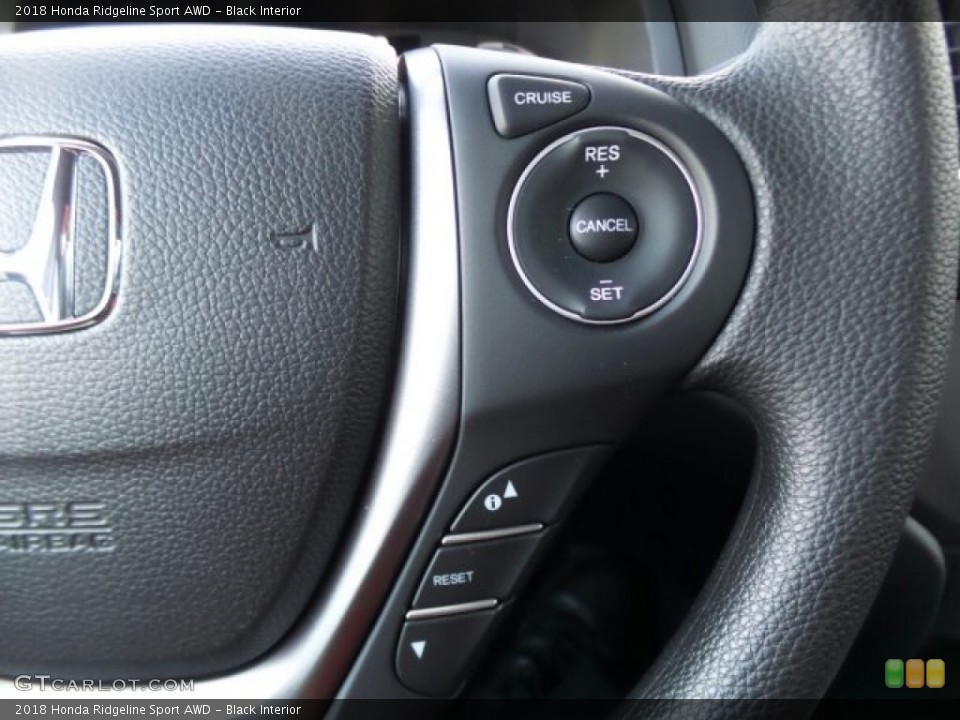 Black Interior Controls for the 2018 Honda Ridgeline Sport AWD #123557974