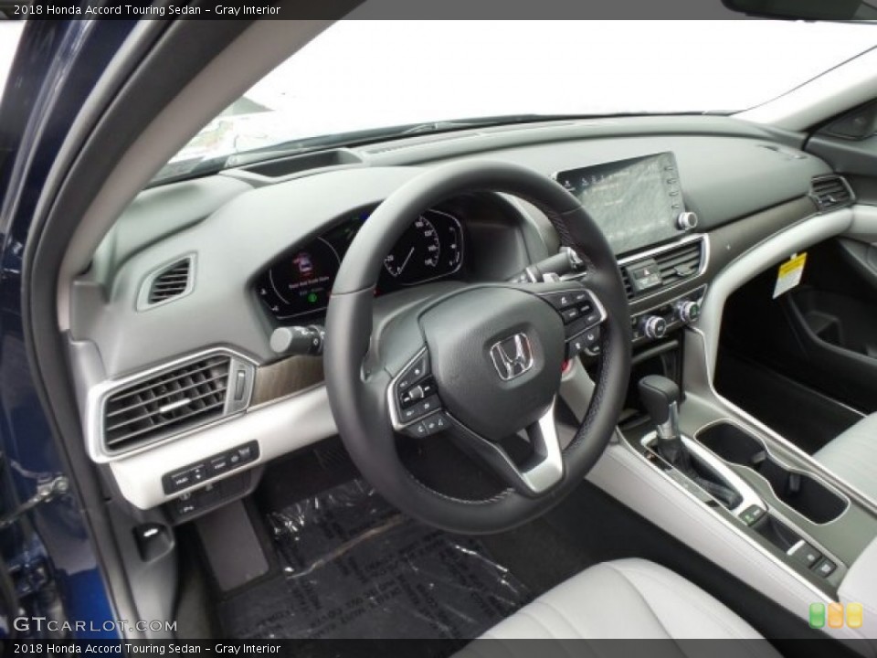 Gray Interior Dashboard for the 2018 Honda Accord Touring Sedan #123558214
