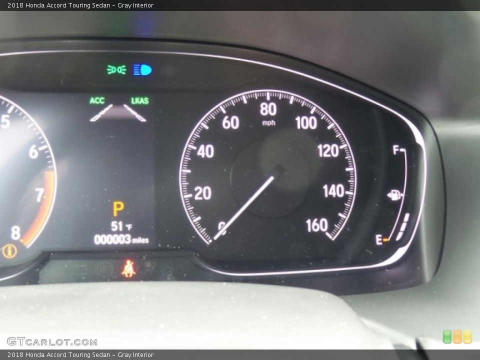 Gray Interior Gauges for the 2018 Honda Accord Touring Sedan #123558406