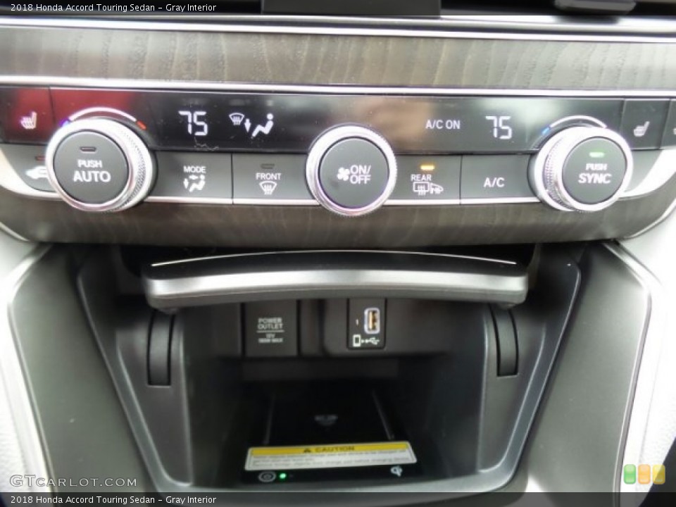 Gray Interior Controls for the 2018 Honda Accord Touring Sedan #123558545