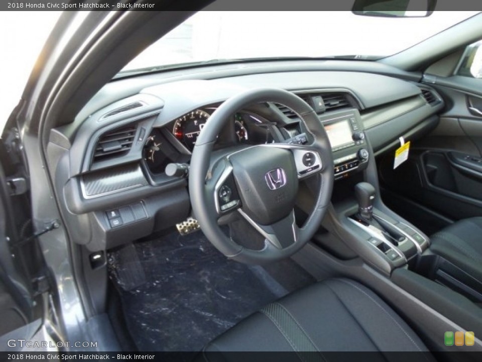 Black Interior Photo for the 2018 Honda Civic Sport Hatchback #123561147