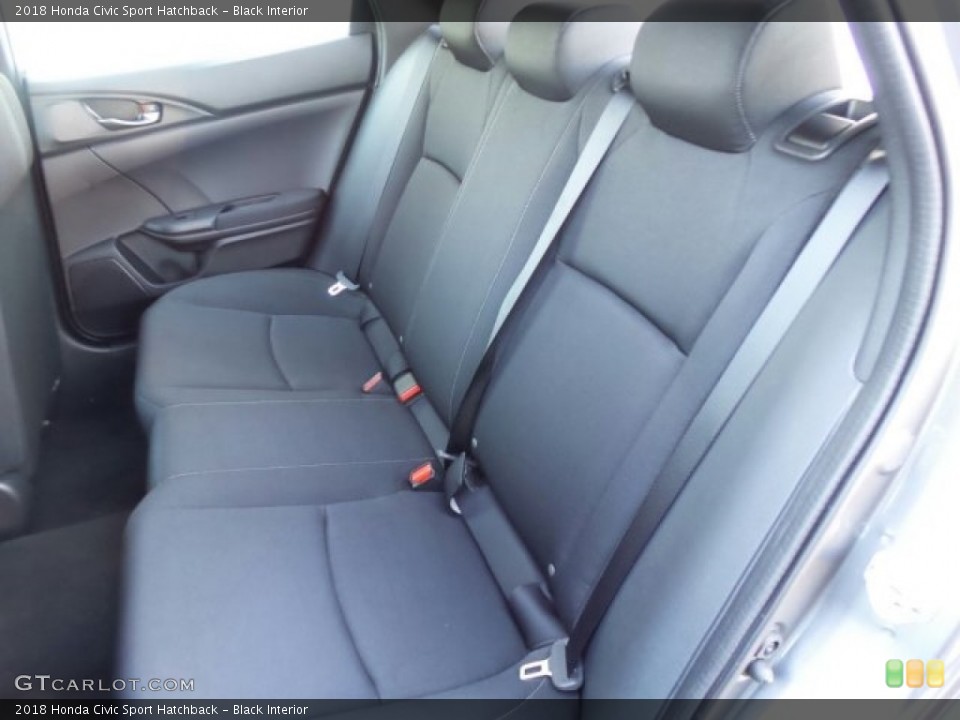 Black Interior Rear Seat for the 2018 Honda Civic Sport Hatchback #123561184