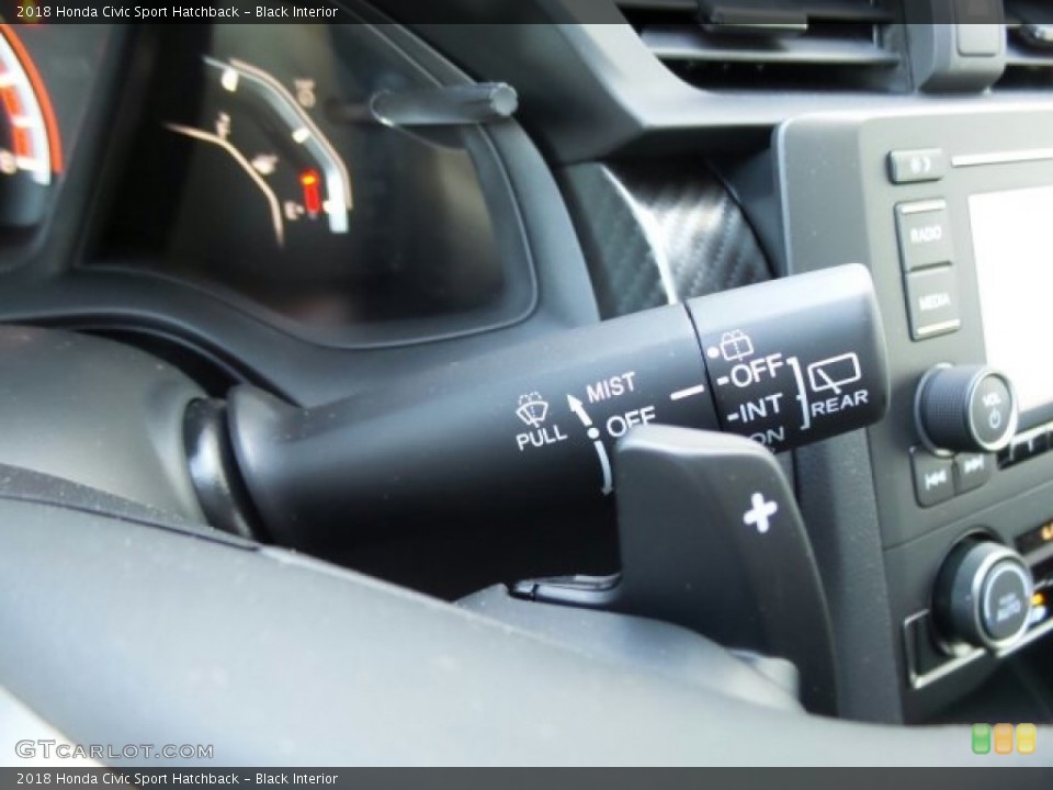 Black Interior Controls for the 2018 Honda Civic Sport Hatchback #123561316