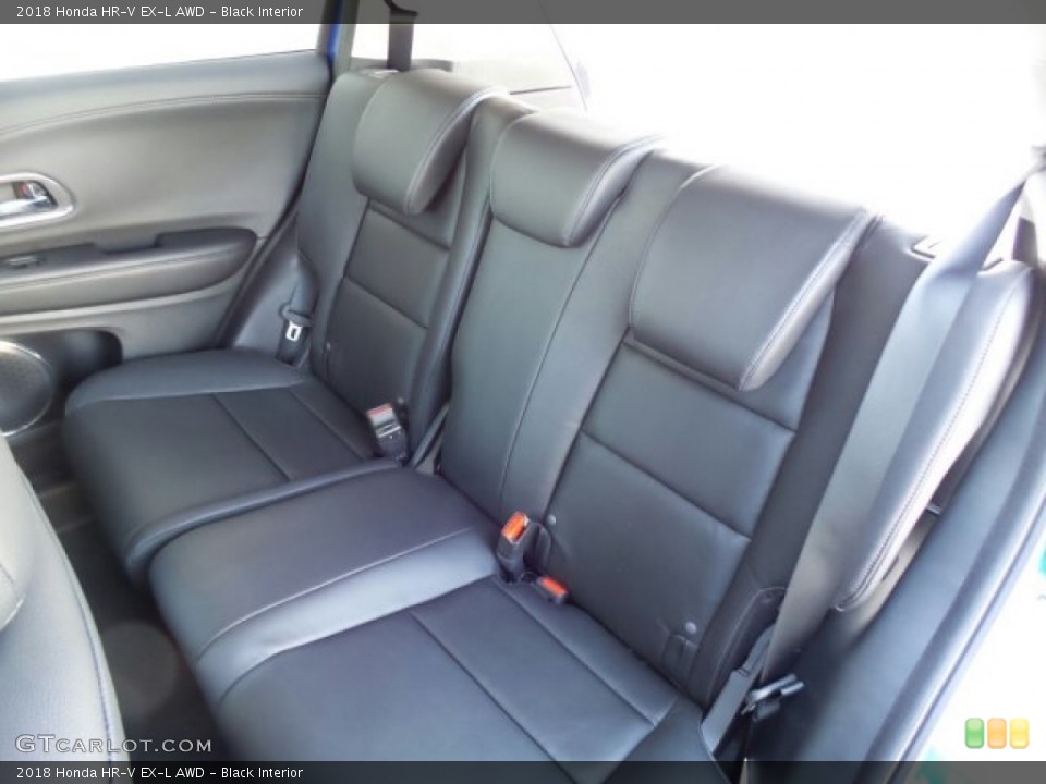 Black Interior Rear Seat for the 2018 Honda HR-V EX-L AWD #123561595
