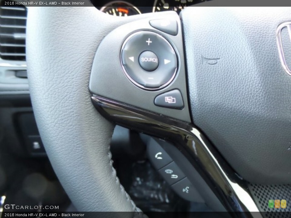 Black Interior Controls for the 2018 Honda HR-V EX-L AWD #123561661