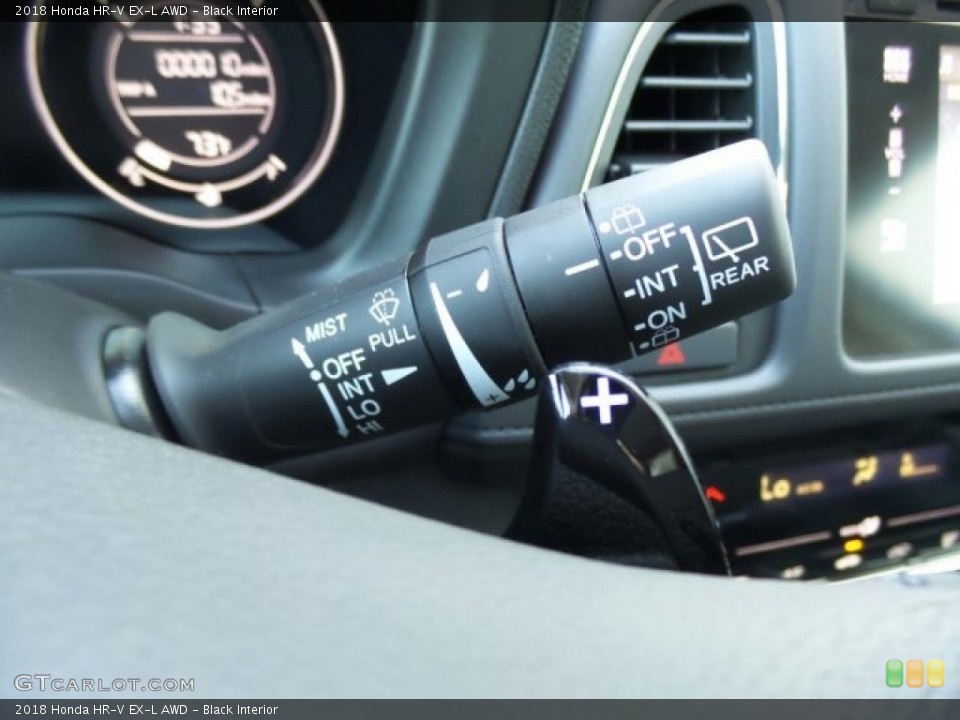 Black Interior Controls for the 2018 Honda HR-V EX-L AWD #123561715