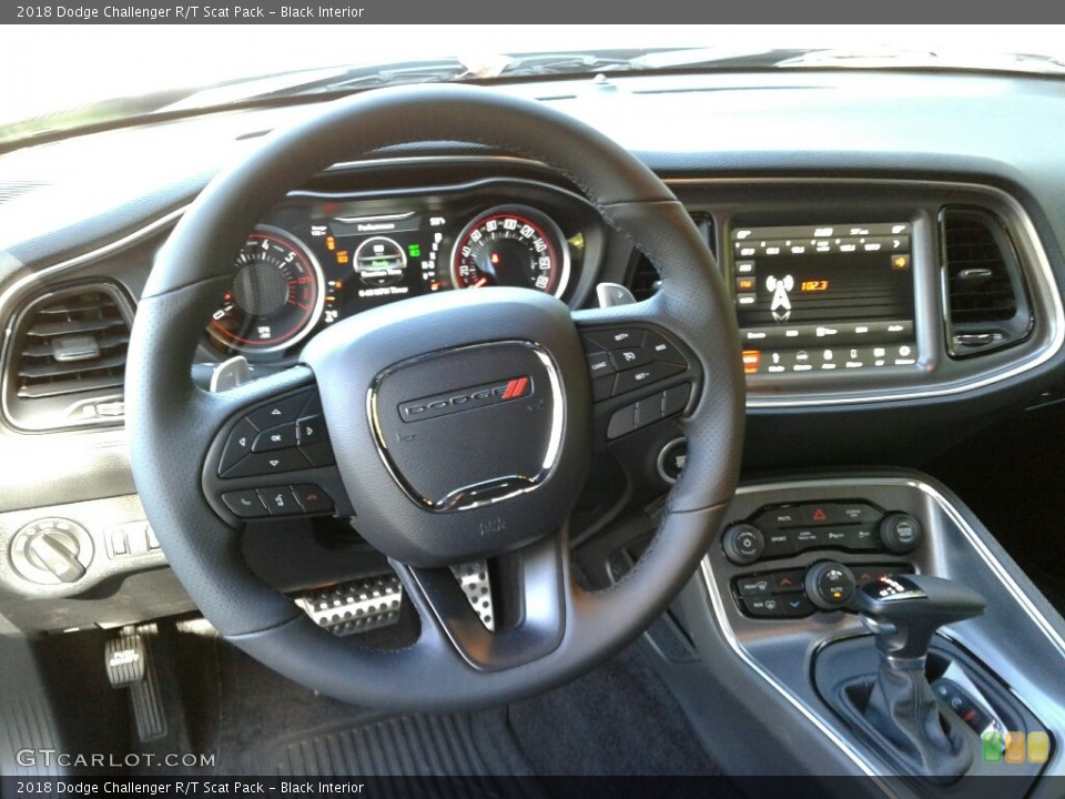 Black Interior Steering Wheel for the 2018 Dodge Challenger R/T Scat Pack #123561772