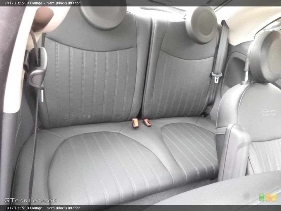 Nero (Black) Interior Rear Seat for the 2017 Fiat 500 Lounge #123565561