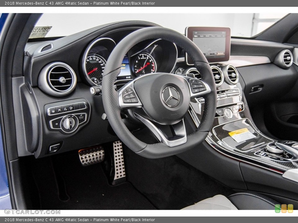 Platinum White Pearl/Black Interior Dashboard for the 2018 Mercedes-Benz C 43 AMG 4Matic Sedan #123566440