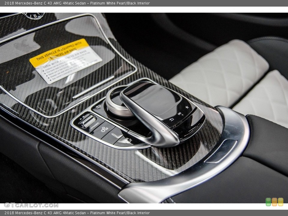 Platinum White Pearl/Black Interior Controls for the 2018 Mercedes-Benz C 43 AMG 4Matic Sedan #123566464