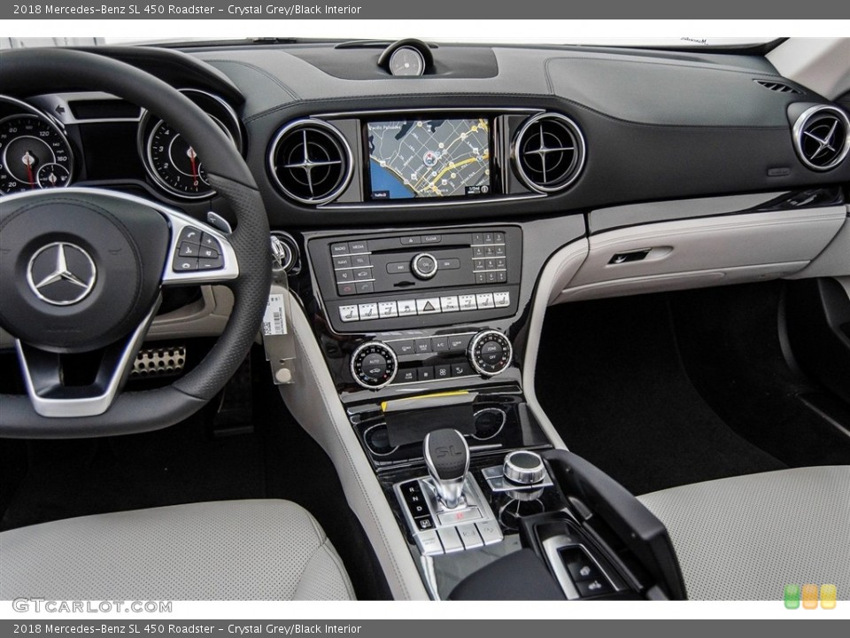 Crystal Grey/Black Interior Dashboard for the 2018 Mercedes-Benz SL 450 Roadster #123568012
