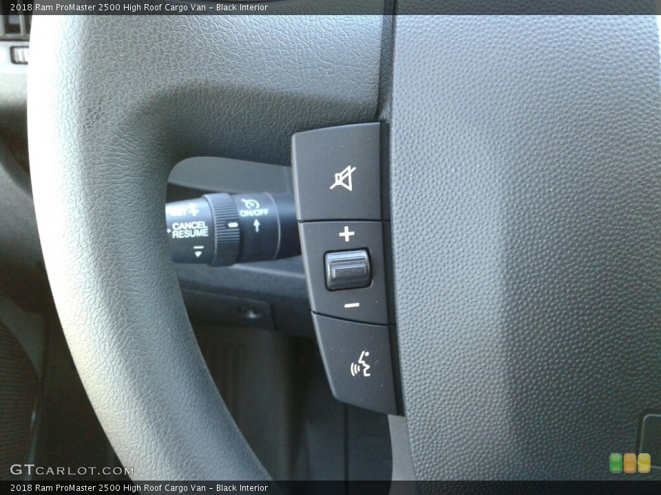 Black Interior Controls for the 2018 Ram ProMaster 2500 High Roof Cargo Van #123568030