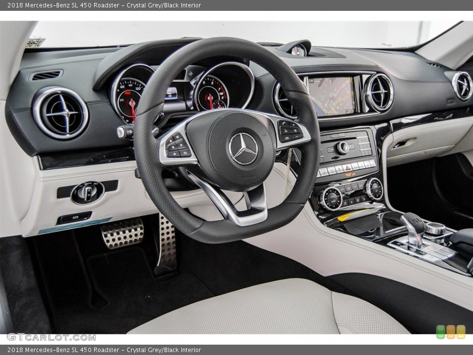 Crystal Grey/Black Interior Dashboard for the 2018 Mercedes-Benz SL 450 Roadster #123568042