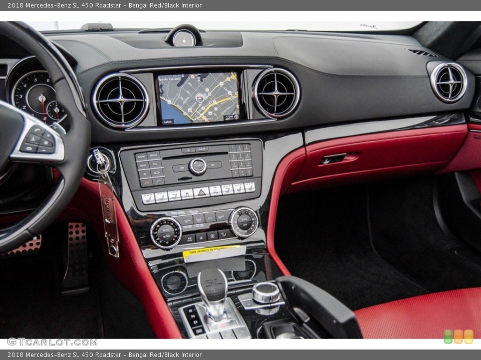 Bengal Red/Black Interior Dashboard for the 2018 Mercedes-Benz SL 450 Roadster #123568360