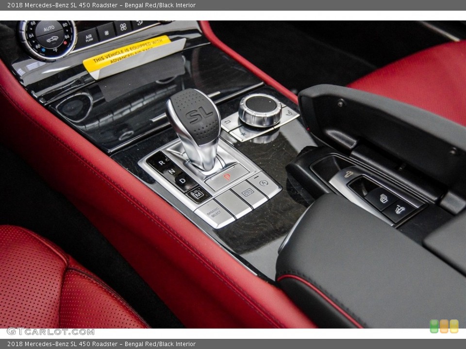 Bengal Red/Black Interior Transmission for the 2018 Mercedes-Benz SL 450 Roadster #123568384