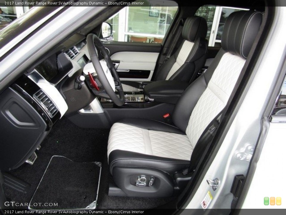 Ebony/Cirrus 2017 Land Rover Range Rover Interiors