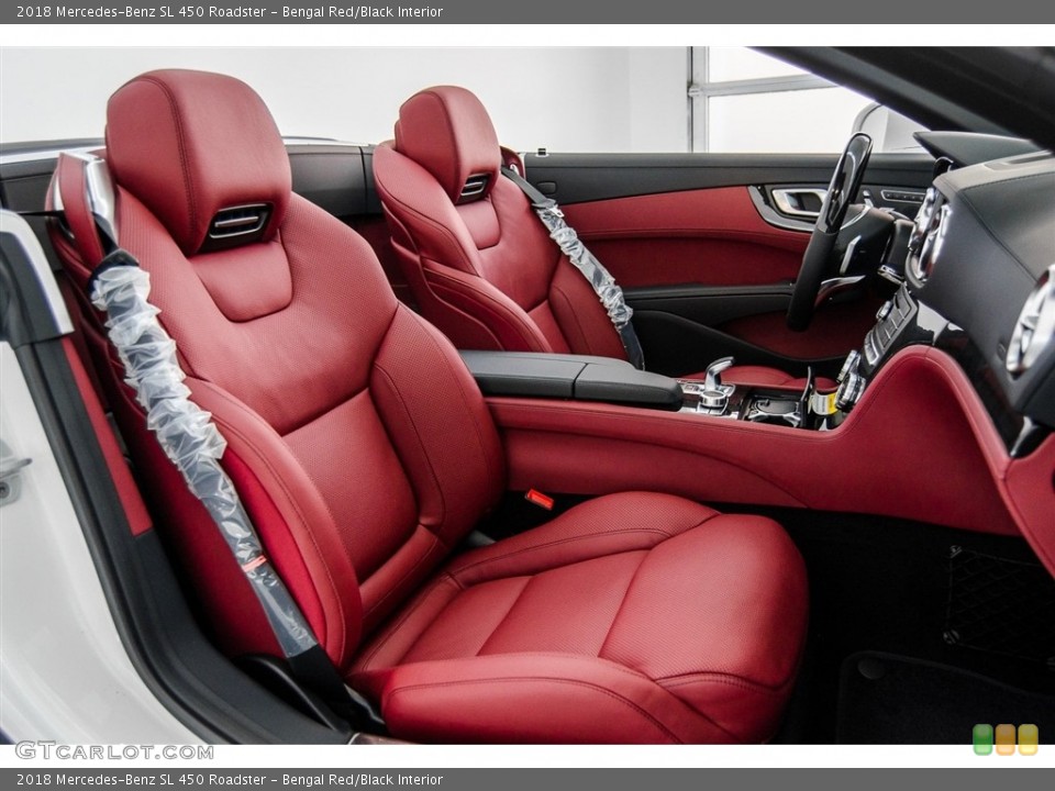 Bengal Red/Black Interior Front Seat for the 2018 Mercedes-Benz SL 450 Roadster #123568616