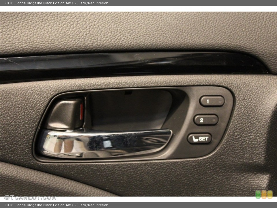 Black/Red Interior Controls for the 2018 Honda Ridgeline Black Edition AWD #123570508