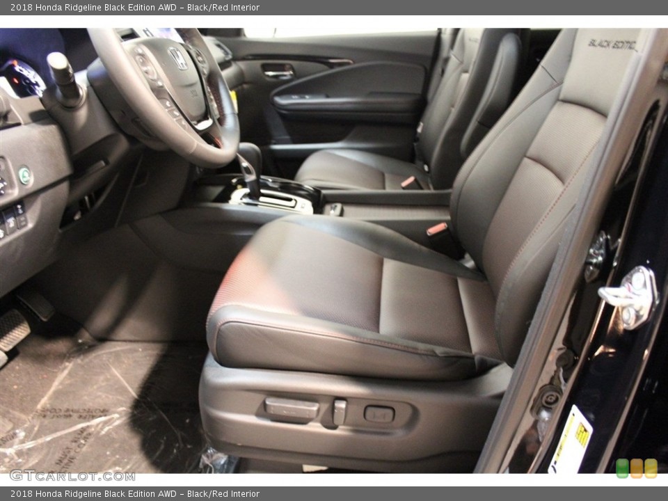 Black/Red Interior Front Seat for the 2018 Honda Ridgeline Black Edition AWD #123570535