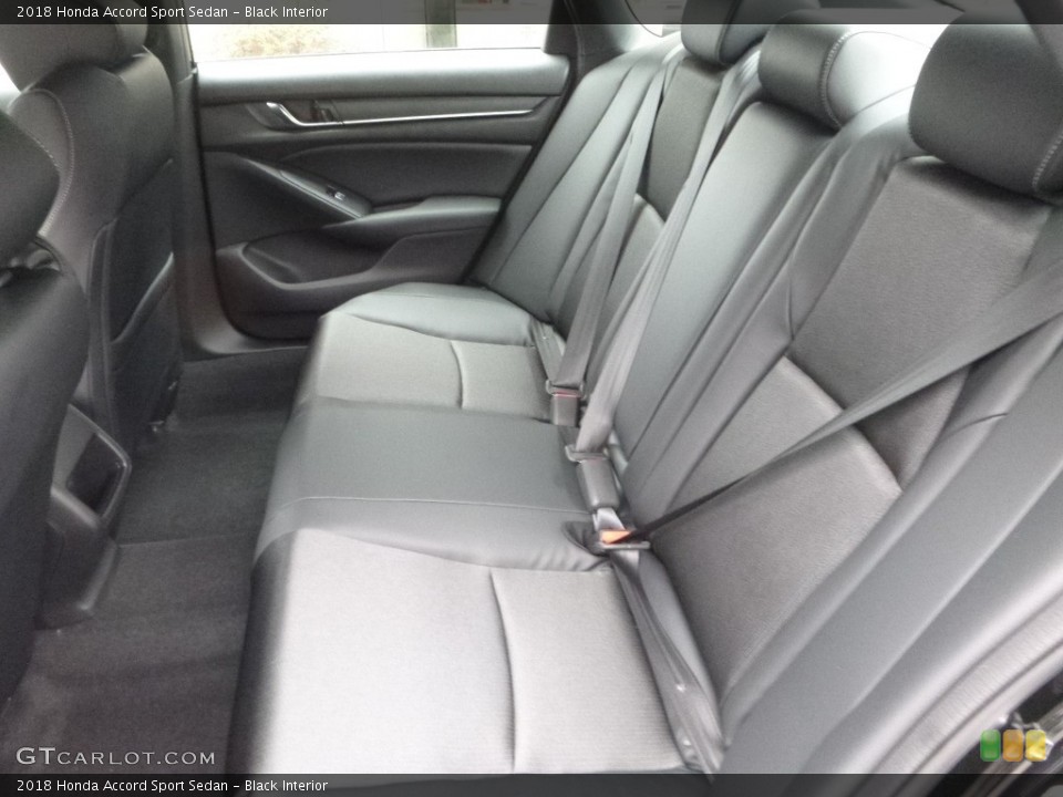 Black Interior Rear Seat for the 2018 Honda Accord Sport Sedan #123570820