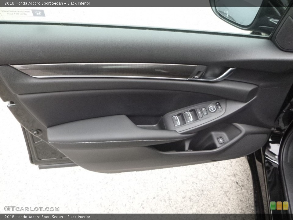 Black Interior Door Panel for the 2018 Honda Accord Sport Sedan #123570873