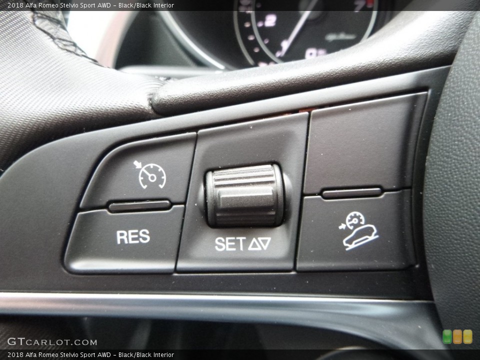 Black/Black Interior Controls for the 2018 Alfa Romeo Stelvio Sport AWD #123577102