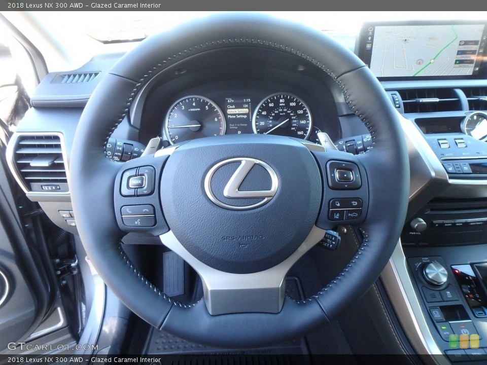 Glazed Caramel Interior Steering Wheel for the 2018 Lexus NX 300 AWD #123578677