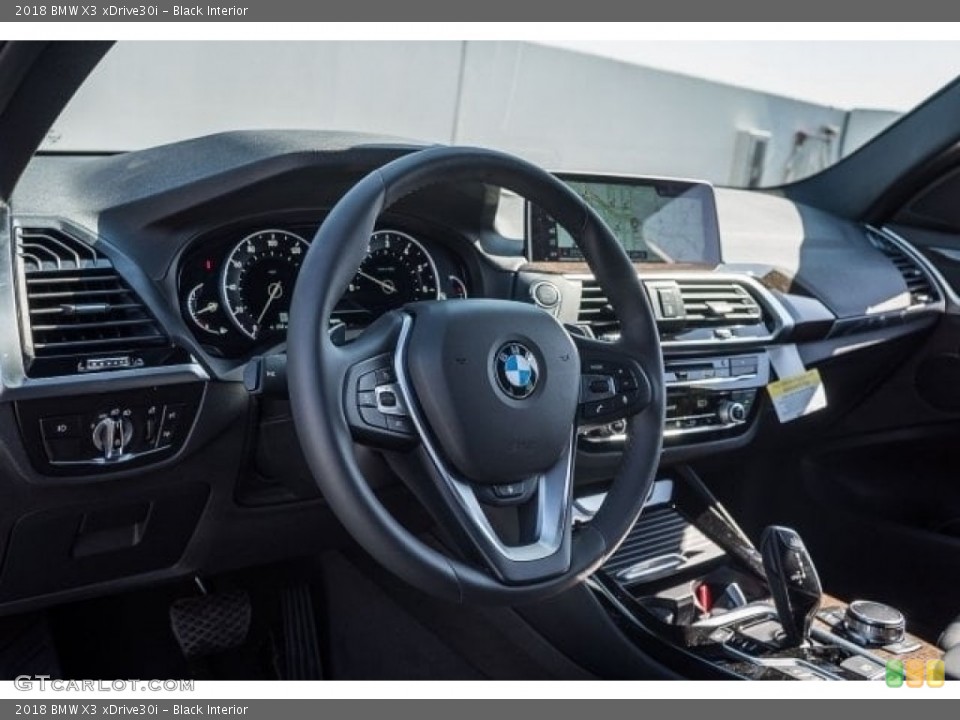 Black Interior Dashboard for the 2018 BMW X3 xDrive30i #123579346