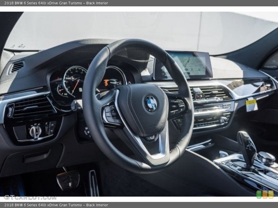 Black Interior Dashboard for the 2018 BMW 6 Series 640i xDrive Gran Turismo #123579517