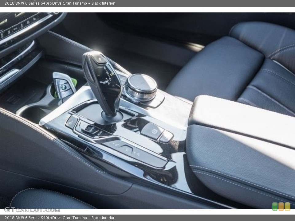 Black Interior Controls for the 2018 BMW 6 Series 640i xDrive Gran Turismo #123579547