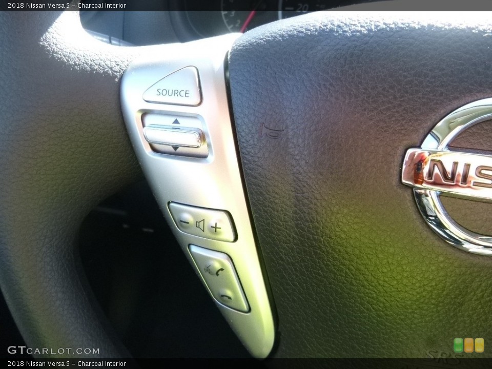 Charcoal Interior Controls for the 2018 Nissan Versa S #123589939