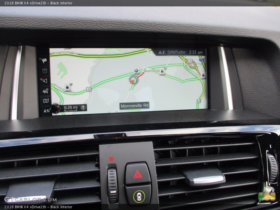 Black Interior Navigation for the 2018 BMW X4 xDrive28i #123593210