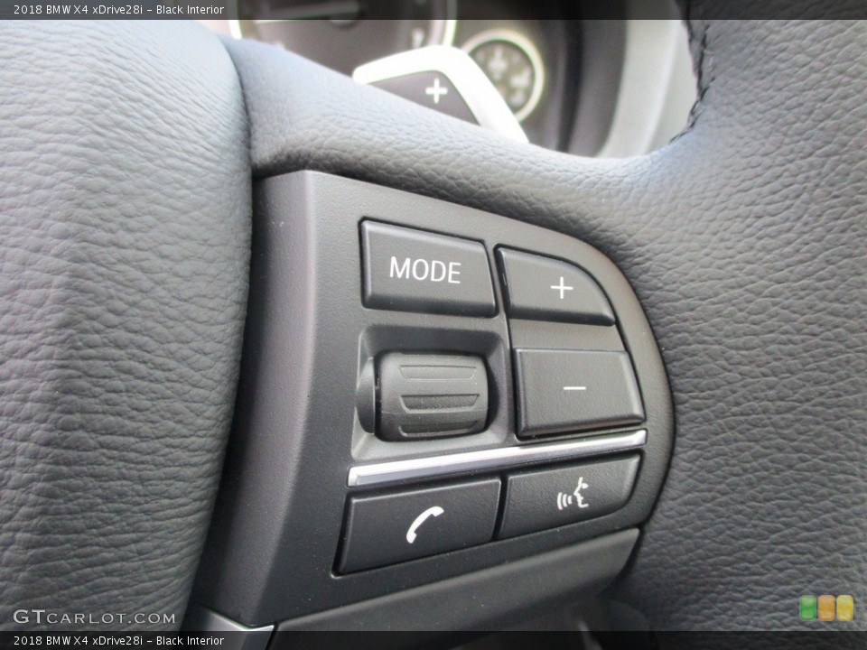 Black Interior Controls for the 2018 BMW X4 xDrive28i #123593288