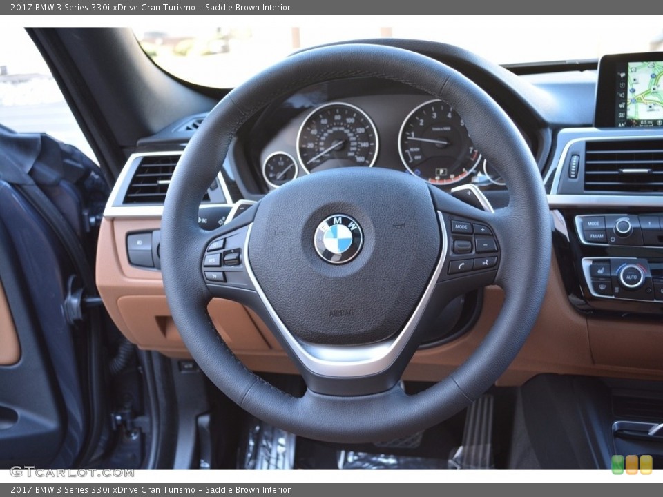 Saddle Brown Interior Steering Wheel for the 2017 BMW 3 Series 330i xDrive Gran Turismo #123598622