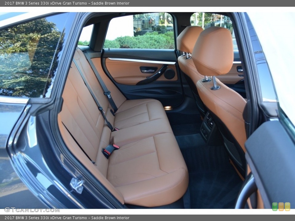 Saddle Brown Interior Rear Seat for the 2017 BMW 3 Series 330i xDrive Gran Turismo #123598811