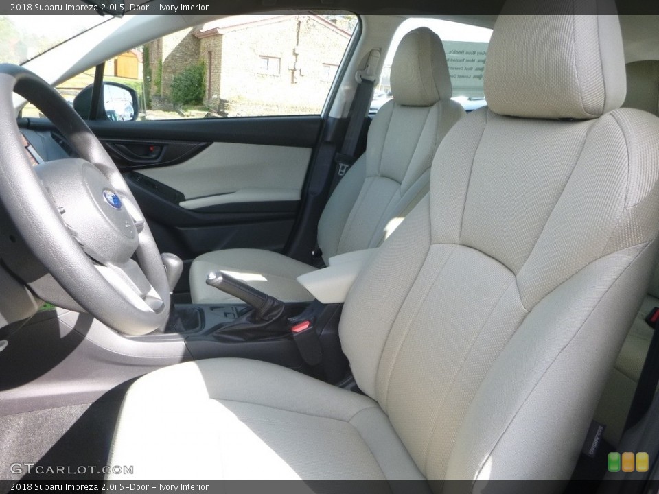 Ivory Interior Front Seat for the 2018 Subaru Impreza 2.0i 5-Door #123599030