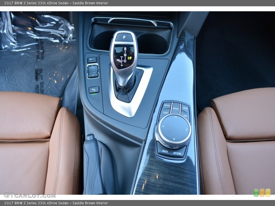 Saddle Brown Interior Transmission for the 2017 BMW 3 Series 330i xDrive Sedan #123599552