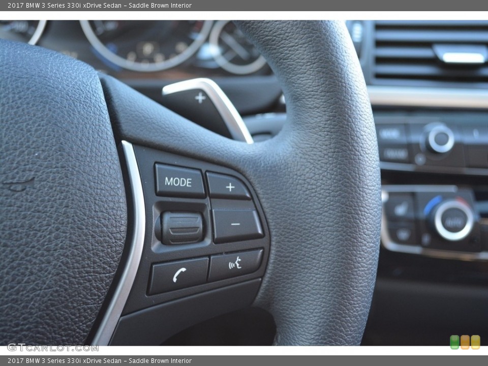 Saddle Brown Interior Controls for the 2017 BMW 3 Series 330i xDrive Sedan #123599630
