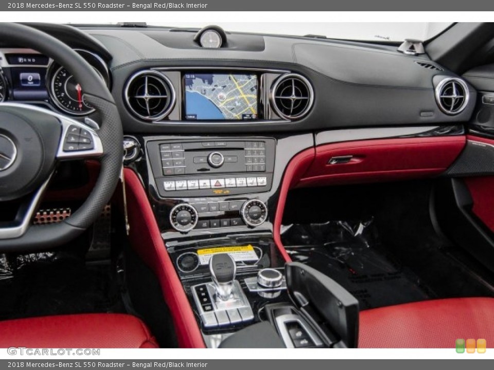 Bengal Red/Black Interior Dashboard for the 2018 Mercedes-Benz SL 550 Roadster #123611660
