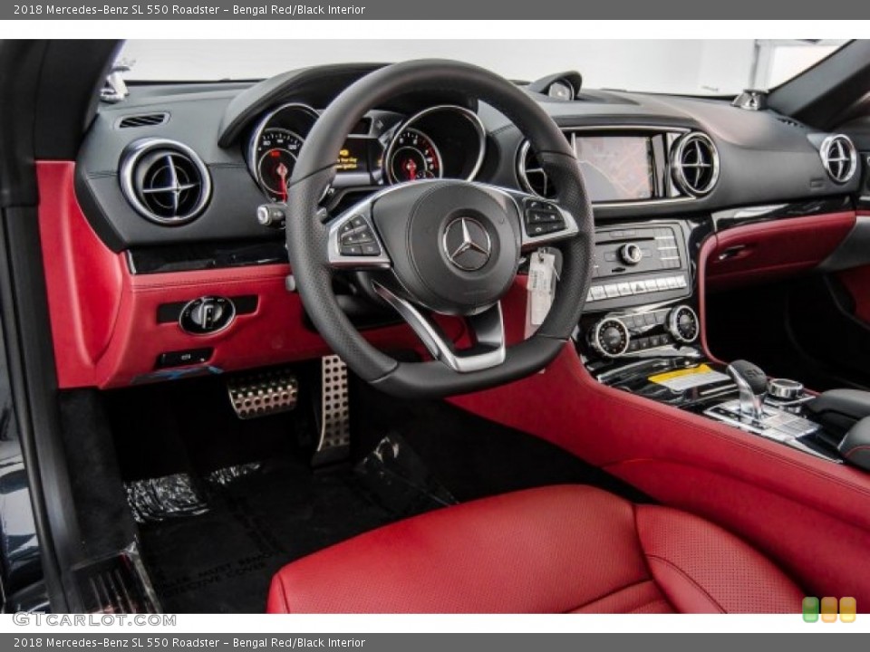 Bengal Red/Black Interior Controls for the 2018 Mercedes-Benz SL 550 Roadster #123611678