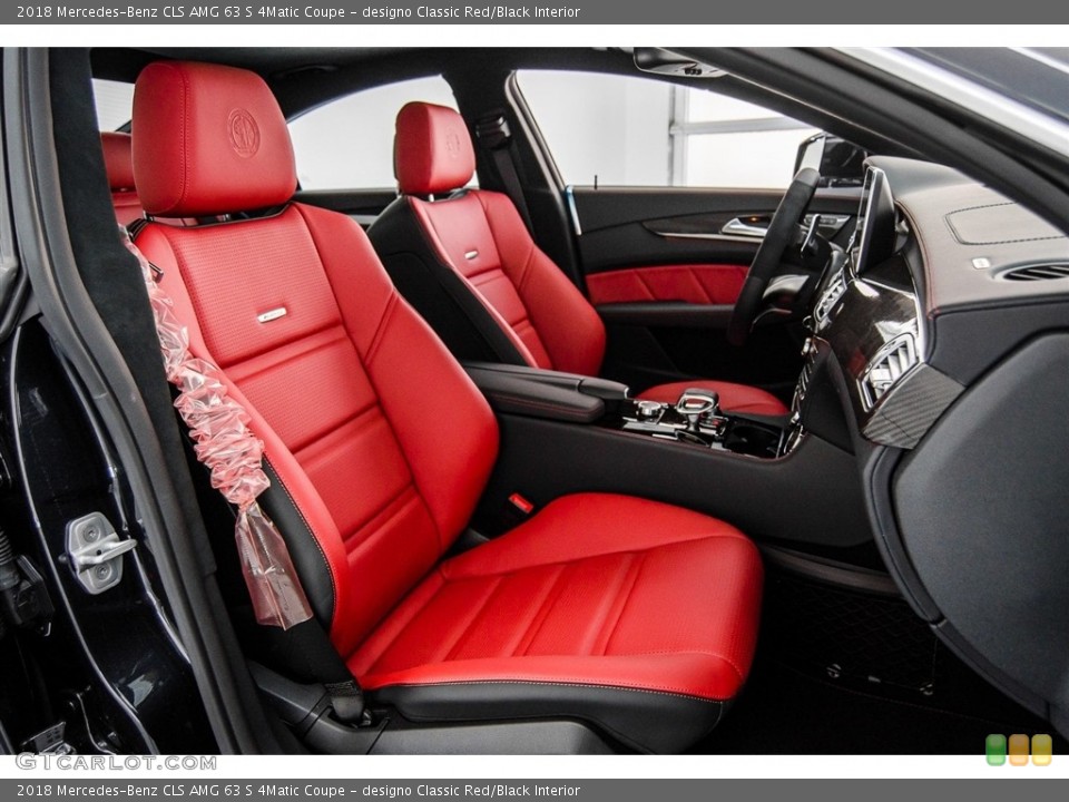 designo Classic Red/Black 2018 Mercedes-Benz CLS Interiors