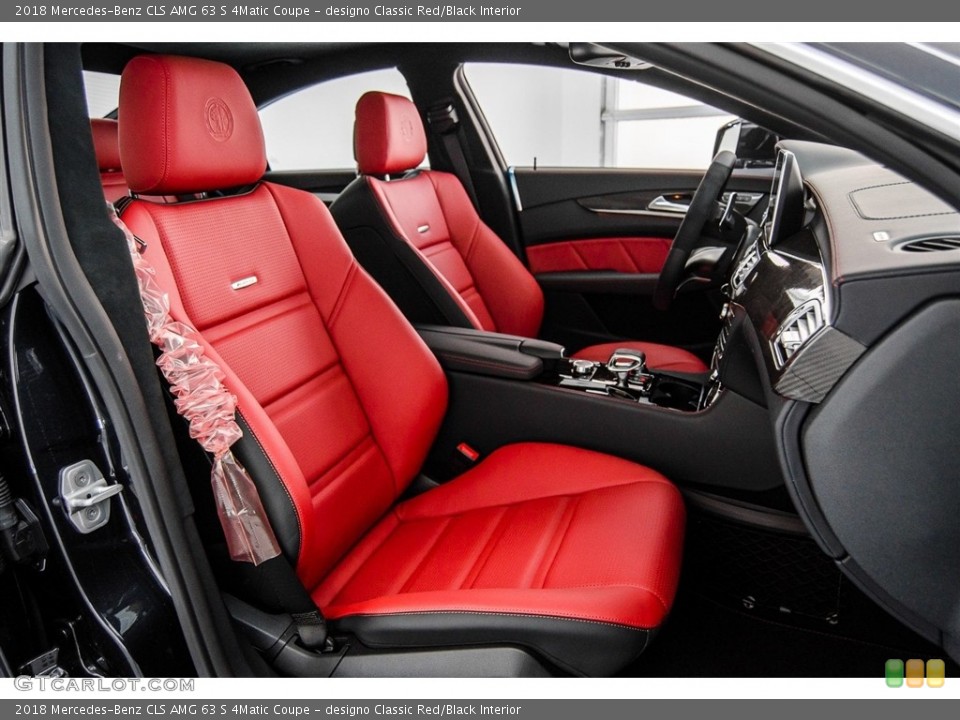 designo Classic Red/Black Interior Photo for the 2018 Mercedes-Benz CLS AMG 63 S 4Matic Coupe #123620119